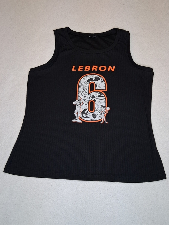 Other - LeBron Graphic Tank Top - Black with Orange & White
